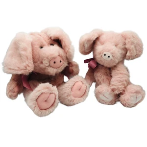 Rosie O Schwein und Baby Rosie Ferkel Jungen Bären beide verbunden nicht mehr produziert ohne Etikett - Bild 1 von 6