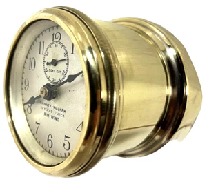 RELOJ DE TABLERO DE MONTAJE ANGULAR DE AUTOMÓVIL DE LATÓN TEMPRANO - PHINNEY WALKER - MODELO T FORD - Imagen 1 de 5