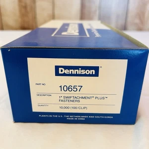 AveryDennison 10657 1" 10000/100 Swiftachment Plus Befestigungselemente Clips Box mit 100 - Bild 1 von 5