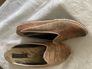 Antonia Sautter Collection Vintage Handmade Print Hausschuhe Schuhe Handmade Gr. 37 - Bild 1 von 10