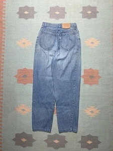 Vintage 70s Levi’s jeans pinstripe white tab tapered leg USA made women 24x26.5 - Picture 1 of 10