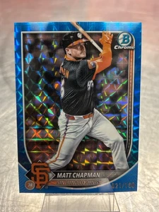 Matt Chapman 2025 1° Bowman Cromo Blu Geometrico/150 (QUC025724) - Foto 1 di 2