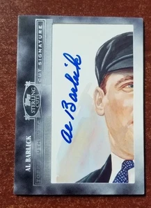 2006 Topps Sterling Cut Signatures AL BARLICK CUT-73 - Picture 1 of 2