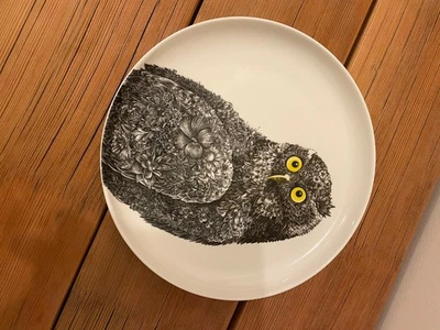 Assiette Maxwell & William Marini Ferlazzo Chouette, porcelaine 20cm - Photo 1/4