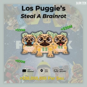 Los puggie's  | All Secrets | Brainrot |  24/7 DELIVERY SAB STEAL A BRAINROT - Picture 1 of 1