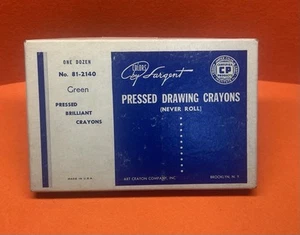 Sargent Pressed Drawing Crayons, One Dozen, Assorted Colors, 81-2140 - Picture 1 of 3