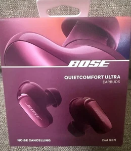 BOSE QuietComfort Ultra Earbuds Deep Plum 2nd Generation Bluetooth F/J - Picture 1 of 4