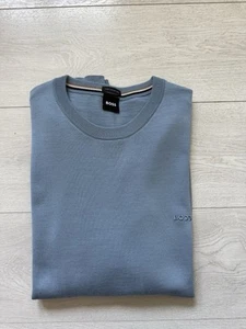 Hugo Boss Black Label Pulli Gr. XL Blau Pullover 100% Schurwolle Oberteil Shirt - Bild 1 von 16