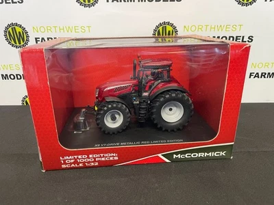 UNIVERSAL HOBBIES 5301 1:32 SCALE McCORMICK X8.680 METALLIC RED TRACTOR - Image 1 of 4