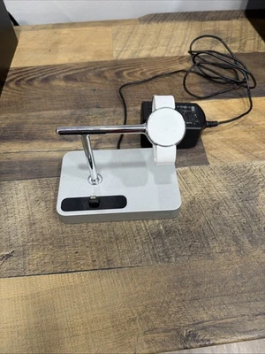 Belkin Charge Dock for Apple Watch & iPhone SILVER F8J183 With Power Supply - Image 1 of 2