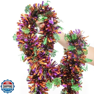 33FT Halloween Lametta Girlande, Metallic Twist Folie Lametta Girlande - Bild 1 von 5
