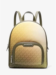 Michael Kors Rucksack Jaycee Medium Ombré Signature Logo Pocket Olive Ombré - Bild 1 von 4