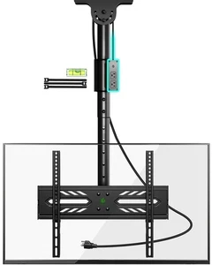 Soporte de TV de techo Greenstell con toma de corriente Soporte de TV para televisores de 26-65 pulgadas Cei... - Imagen 1 de 8