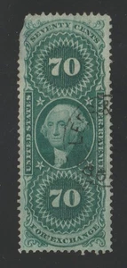Scott # R65c, Used, XF, 70¢ Foreign Exchange, CDS Cancel, Lovely Color - Picture 1 of 2