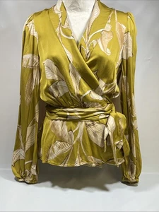 Banana Republic Women’s Satin Wrap Blouse Size S - Picture 1 of 15