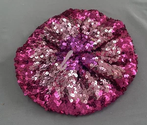 Children’s Place Girls Child Sequin Pink Fuschia Beret Size Large 10+ NWT Dance - Picture 1 of 4
