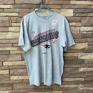 NFL Reebok 2011 AFC Conference Champions Patriots Hombres Talla Grande - Imagen 1 de 4