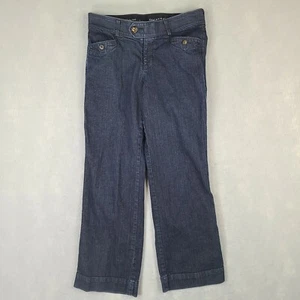 Dockers Elastic Stretch Women's Pants Size 8 S 31x28 Dark Blue Denim Jean - Picture 1 of 11