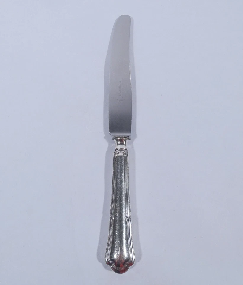  Gebr. Hepp Chippendale Speisemesser L 26 cm 90 er Silber Besteck Monogramm LB   - Bild 1 von 4