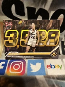 Caitlin Clark 2023 Bowman U Now Card NCAA Scoring Record 2.15.24 Iowa NRMT+ - Bild 1 von 2