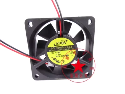 1PC ADDA AD0624XB-A71GL DC24V 0.18A 6025 6CM 2-wire axial flow cooling fan - Image 1 of 4