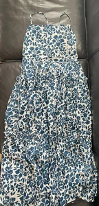 $495 Cara Cara Harbour Island Dress | WOOD BLOCK INDIGO BLUE | Medium - Picture 1 of 9