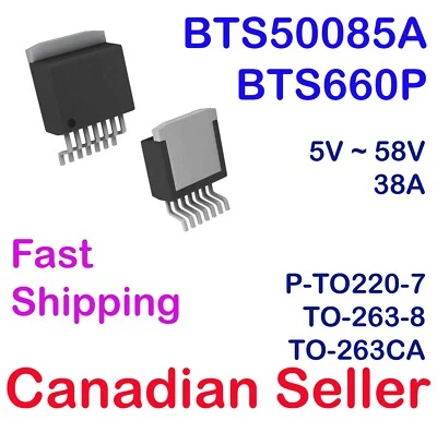 Interruptor de alimentación BTS50085A BTS660P 5V~58V 38A TO220-7 TO-263-8 TO-263CA IC Infineon Foto 1 de 2
