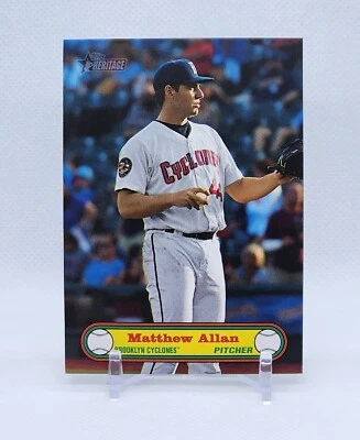 2021 Topps Heritage Minor League MATTHEW ALLAN 1972 Topps Baseball Poster Card - Image 1 of 2