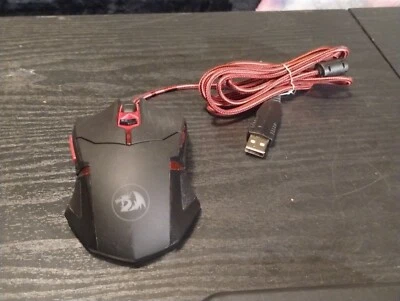 Red Dragon Wired USB LED Optical Gaming Mouse 3200 DPI S101-3 Redragon Weighted - Image 1 of 4