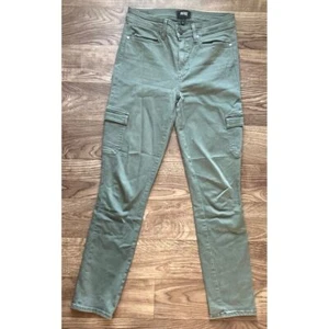 Neu ohne Etikett Paige Anthropologie Damen 27 grün HighRise Hoxton Knöchel Skinny Cargo Denim - Bild 1 von 12