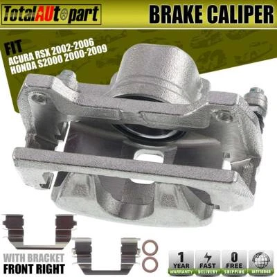 Disc Brake Caliper with Bracket for Acura RSX Honda Civic S2000 45018S2A003 - Image 1 of 4