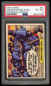 Topps Hysterical History #61 1976 Union en Stone River PSA 6 - Imagen 1 de 4