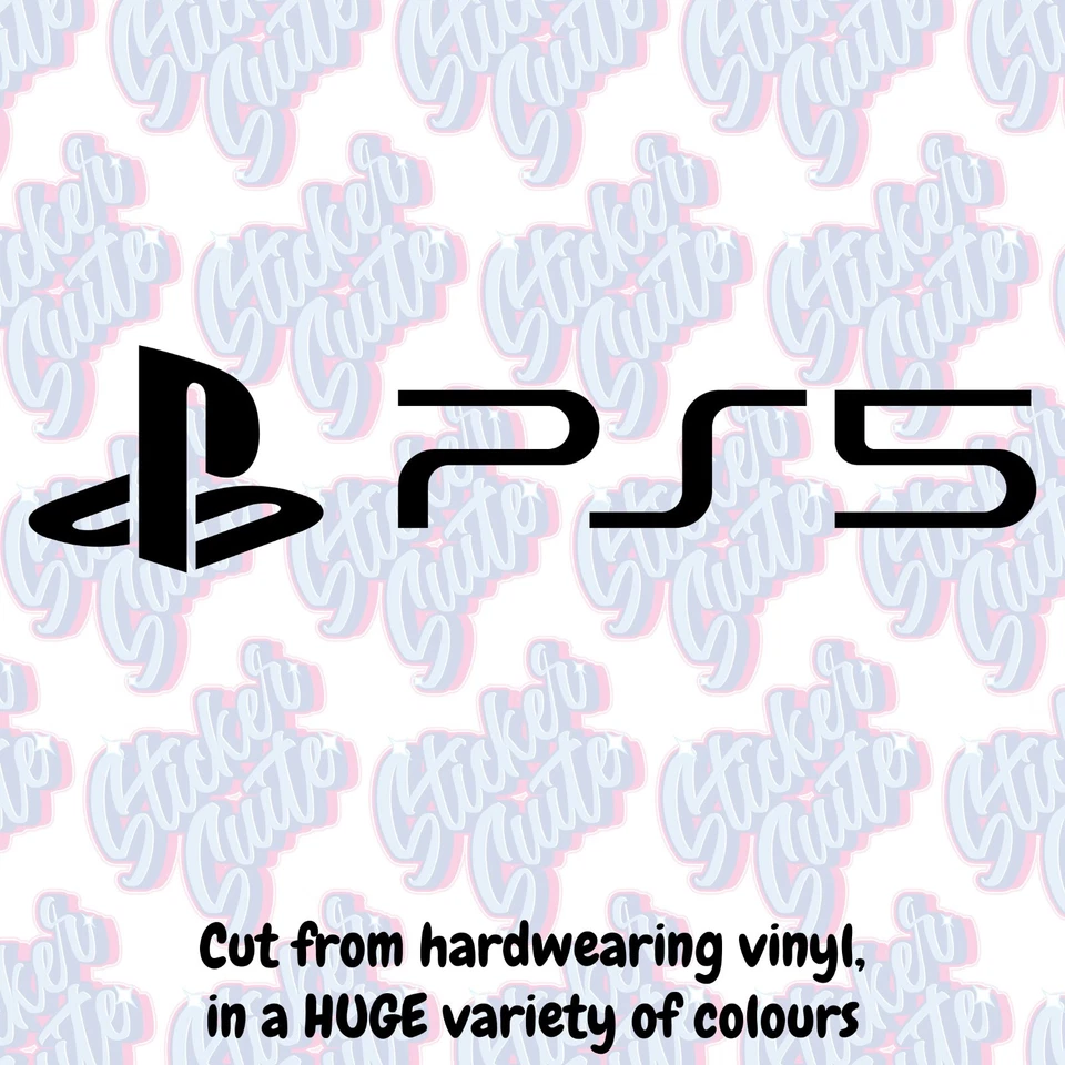 Playstation PS5 Logo Decal - Choose Your Size and Colour! - Image 1 of 3