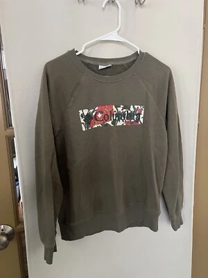 Sudadera Pullover Columbia XS Para Mujer Verde Oliva Floral Logo Cuello Redondo Foto 1 de 4