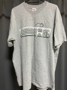 SUPREME Keyboard Tee SS19 Men's Gray Size M - Picture 1 of 8