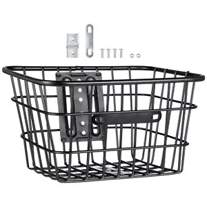 Electric Scooter Front Basket Stainless Handle Storage Bicycle Hanging Basket - Picture 1 of 24