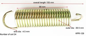 155x36,5x4,5mm Expansion ExtensionTension Seat spring DIY Metal Die mechanic - Bild 1 von 1