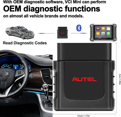 Autel MaxiVCI Mini VCI Diagnostic Interface for MK808BT MK808TS TS608 MX808TS - Image 1 of 4