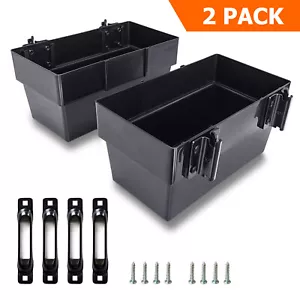 2x E-Track Storage Bins & Single Slots Etrack Organizer Box for Enclosed Trailer - Picture 1 of 8