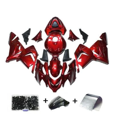 Juego completo de carenado rojo inyección FK apto para Kawasaki Ninja 2004-2005 ZX10R g052 Foto 1 de 4