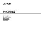 Bedienungsanleitung-Operating Instructions für Denon DVD-3800 BD 