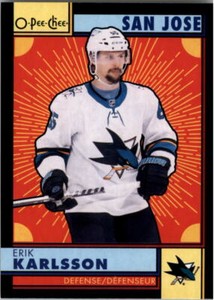 2022-23 O-Pee-Chee Retro Black #154 Erik Karlsson /100 - NM-MT