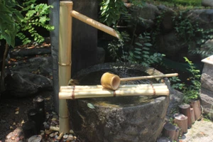 Bamboo Water Feature 3 in 1 Water Fountain Garden Decoration Natural Beautiful - Picture 1 of 6
