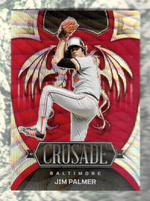 JIM PALMER 2023 PANINI CRUSADE SP INSERT CARD #'D /199 MLB HOF ORIOLES GREAT!! - Image 1 of 2