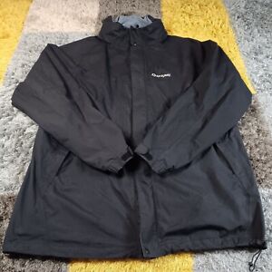 Sprayway Jacket Adult XL Black  Zip Up Outdoor Hiking Hydrodry Hood Pocket Mens