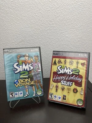 Sims 2 Lot:Bon Voyage & Happy Holiday Stuff (Apple, 2007) MacBook Factory Sealed - Image 1 of 4