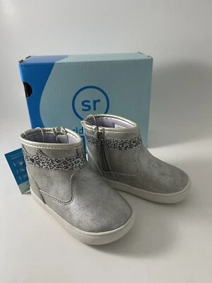 Stride Rite 360 Unisex-Bebé Magnolia Primer Caminante Zapatos Talla 6M Color Plata Foto 1 de 4