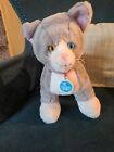Buildabear Promise Pets Cat 2022 Gray Stripe Blue And Yellow Eyes Heterochromia