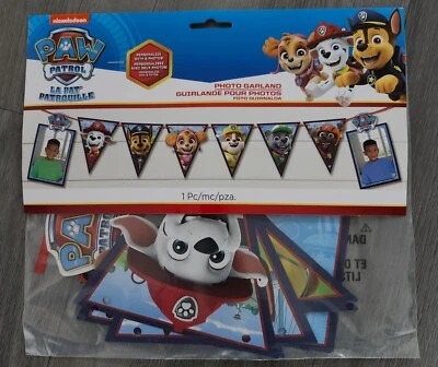 Paw Patrol - Guirnalda fotográfica decoración fiesta cumpleaños  Foto 1 de 2