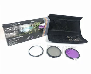 Vivitar 67mm Multi Coated 3 Piece Filter Kit UV CPL FLD VIV-FK3 + Filter Wallet - Picture 1 of 5